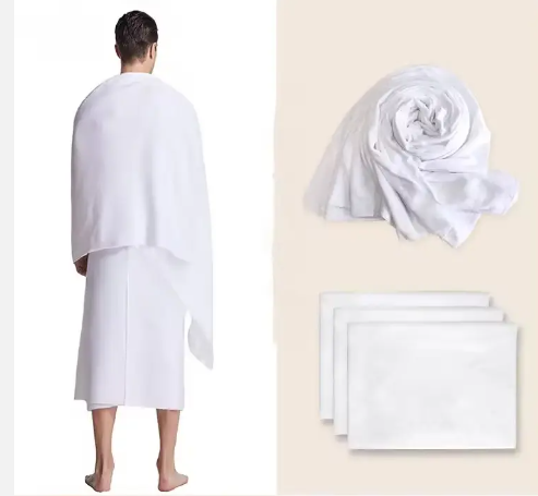 Ihram Adulte 100 % Coton – 1000g – Spécial Omra & Hajj